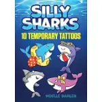 SILLY SHARKS: 10 TEMPORARY TATTOOS