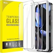 [JETech] Screen Protector for Google Pixel 9 / Pixel 9 Pro, Tempered Glass Film with Easy Installation Tool, Fingerprint Compatible, HD Clear, 3-Pack