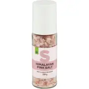 Woolworths Himalayan Pink Salt Refillable Grinder 250g