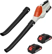 Sinknap Cordless Leaf Blower, Electric Leaf Blower with 2 Batteries and 1 Charger, 24V Battery Powered Leaf Blowers for Lawn Care, Patio, Yard AU Plug