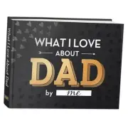 What I Love about Dad Book, Fill-in-the-Blank Book for Dad - Father's day