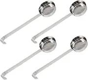 MUSISALY Mini Ladle for Sauce Stainless Steel Scoop Noodle Spoon Portion Scoop Lotted Spoon for Restaurant Cooking Ladles