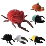 Beetle Plush Realistic Chalcosoma Atlas Animal Crustaceans Model Stuffed Animals Dolls