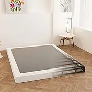 Maenizi 9 Inch Box Spring for Queen Bed, Heavy Duty Metal Box Spring Bed Base with Fabric Cover, Mattress Foundation, Easy Assembly, Noise Free, Black