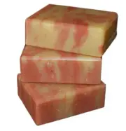 Bergamot Rose with French pink clay, All natural soap 3 bar pack.essential oils.
