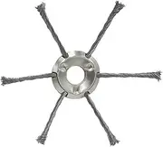 Steel Wire Brush Cutter Rotary Weed Brush Twist Knot Trimmer Head 25.4mm Hole Diameter for Lithium Battery Grass Trimmer (6T)