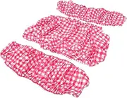 1 Set picnic table cover red plastic tablecloth grill accesories barbecue accessories pvc outdoor table bench covers elastic fitted tablecloth wipeable bench covers picnic supplies