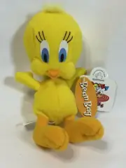 Applause WB Looney Tunes TWEETY BIRD 6" Bean Bag STUFFED ANIMAL Toy NWT