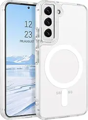 [BENTOBEN] Samsung Galaxy S22 Plus Case, Magnetic Skin-Friendly Touch Slim Matte Phone Cases Compatible with Magsafe, Drop-Safe Shockproof Full-Body Protective Cover for Samsung S22+ 5G 6.6 Inch, Clear