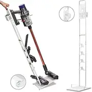 [BRIAN & DANY] Vacuum Cleaner Holder Stand for Dyson V15 V12 V11 V10 V8 V7 V6 - Holder for Dyson Battery Vacuum Cleaner & Accessories - White