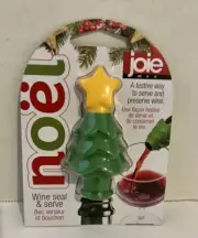 Joie Christmas Tree Wine Stopper Wine Seal And Serve New Unopened Package