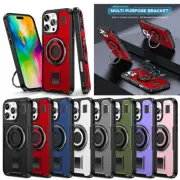 For iPhone 16 15 14 Plus 13 12 11 Pro Max Case Shockproof Ring Stand Phone Cover