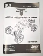 Losi Lasernut U4 1/10 4WD RTR Rock Racer Owners Manual