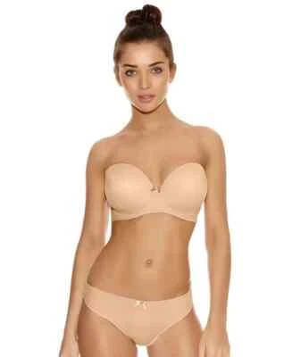 Freya Deco Underwired Moulded Strapless Bra 4233 Nude