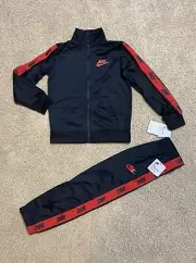 Nike Tracksuit Boys Size M 5-6 Years Kids 2 Piece Set Full Zip New 86G796-023