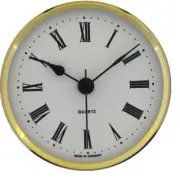 New Quartz Clock Insertion Movement 72mm Diameter Roman Numerals - CM534