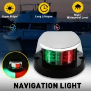Boat Led Bow Lighting Red & Green Navigation Light Marine 12-Led Yacht Pontoon