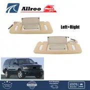For Silverado Tahoe Yukon Suburban 2007-2014 LH+RH Plastic Sun Visor With Mirror