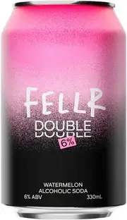 Fellr Double Alcoholic Soda Watermelon Cans 330ml