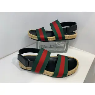 GUCCI Gucci 男涼鞋/草編鞋/正品/經典款