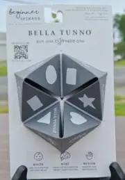 Tunno Tots Origami Silicone Teether - Gray Beginner Spinner Bella Tunno