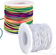 Stretchy Bracelet String, 2 Rolls 1Mm Sturdy Elastic String for Bracelets, Elast