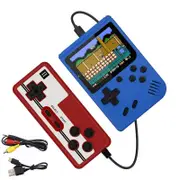 Catzon Retro Handheld Game Console with 400 Classical FC Games Support for Two Players-Blue