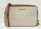 MICHAEL KORS JET SET ITEM EAST WEST SHOULDER CROSSBODY BAG MK VANILLA