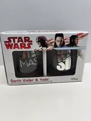 Star wars Darth Vader & YODA Set Of 2 Contour Glass Tumblers 18 Oz.