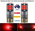 T10 W5W 12V SAMSUNG RED LED HEADLIGHT DRIVING BULBS LIGHT PARKER INTERIOR