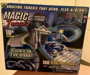 Magic Tracks Police Chase Glow In The Dark Police Car Play Set As Seen On TV New
