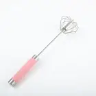 Time-saving Kitchen Gadget Companion Tool Stainless Steel Semi-automatic Whisk