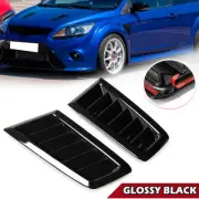 Universal Car Cooling Bonnet Louver Hood Air Flow Intake Vent Scoop Cover Black