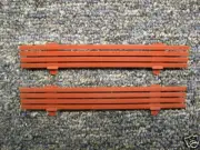 Pair American Flyer Tuscan Work Caboose Fences