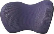 1PC Car Headrest Neck Pillow for seat chair in auto Memory Foam cotton mesh cushion Fabric Cover soft Head rest travel support(Blue)