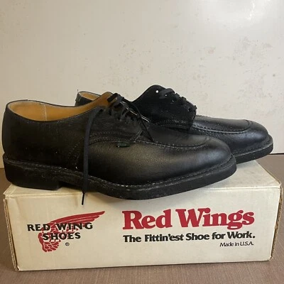 Vintage Red Wing Moc Toe Service Oxford Boots 9335-3 Size 11EE USA Made Postman