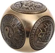 Brass Fitness Ball For Elderly Hand Training Rotating Smooth Hand Ball Exercise Metal Therapy Exercise Plaything For Grip Strength