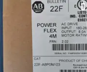 22F-A8P0N103 AB POWER FLEX 4M AC DRIVE 180-264V 8.0A 1.5KW 2.0HP NEW IN BOX