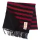 GINZA U簡約漸層條紋喀什米爾羊毛圍巾(紫紅)359999-4