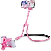 1pc Phone Stand Neck Cell Phone Holder Telephone Cell Phone Clamp Stand Hand Smartphone Phone Bracket Phone Long Arms Stand Grip Phone Holders for Your Car Mobile Holder Dual Pink