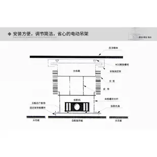 【此價格定金 請諮詢下單】定製英微交剪式電動弔架 投影儀電動陞降弔架 投影機  電動伸縮支架