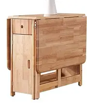 Folding Dining Table, Wooden Extendable Table, Drop Leaf Dining Table Kitchen Table for Kitchen Dining Room Living Room Restaurant (Color : C)