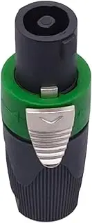 CCWUTQF Speaker Connector 4 Core Professional Audio Power Plug Speakon Connectors(Green)