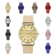 Couple Watch With Pin Bule Fashionable Quartz Wristwatch Model 28035 Mesh