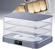 Electric Bread Dough Proofer Machine, Household Yogurt Machine Proofing Box Thermostat, Multifunctional Fully Automatic Dryer, with Adjustable Temperature and Timing, for Making Bread, Yogurt