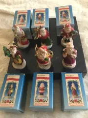 Legend of St Nicholas Ornaments by Russ Berrie Sculptstone MIB Set of 6 pcs