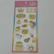 Nyanko Party Assorted Gold Foil Sticker Sheet
