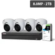 WATCHGUARD Compact 8 Channel 8.0MP HDCVI Surveillance Kit (4 x Motorised Cameras, 2TB HDD)