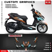 MX Complete Custom Sticker Decal Graphics Kit for Yamaha Force 155 2017-2021
