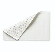 Dolphy Non-Slip Rubber Bath Mat " Strong Suction Grip, Anti-Skid & Waterproof (White)